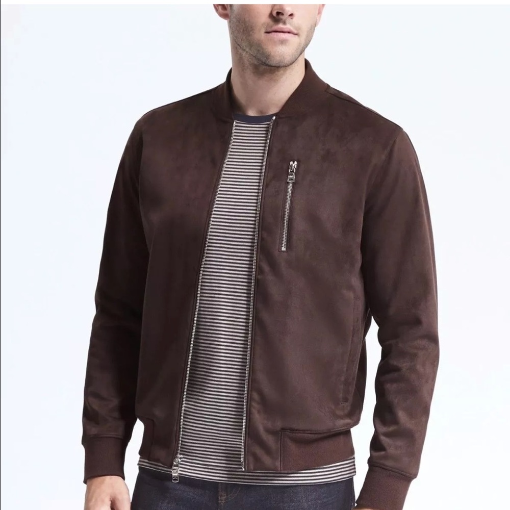 Banana Republic Faux-suede bomber Jacket
